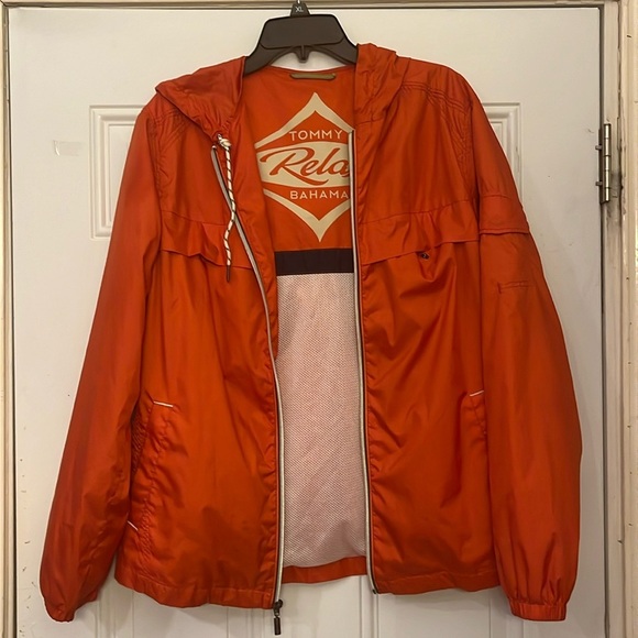 Tommy Bahama Orange Relax Windbreaker Size S - Picture 3 of 10
